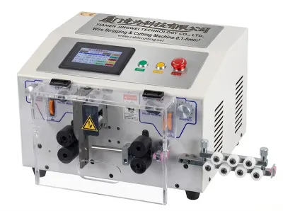 Máquina Automática Cortadora y Peladora de Cables con Pantalla Táctil WPM-JES - Máquina de Corte y Pelado de Cables