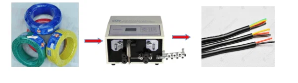 Máquina automática de corte y pelado de alambre y máquina alimentadora automática de alambre