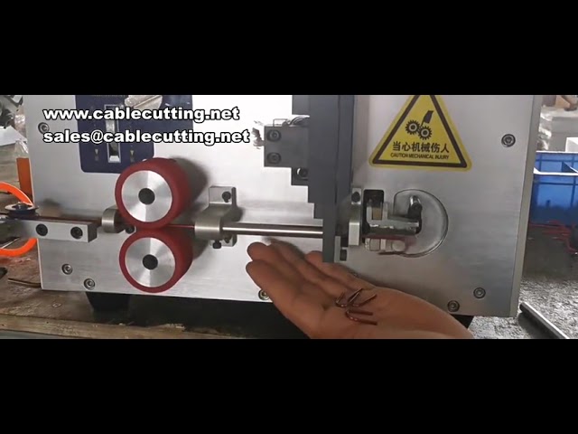 Máquina peladora y cortadora de cables: corte, pelado y doblado automático con control de longitud y cantidad