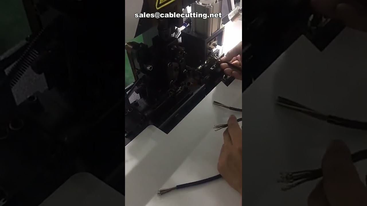Máquina de crimpado de terminales con pelado para cables PVC, BV y BVR