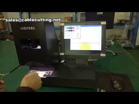 Detector Automático de Secuencia de Cables de Colores – Inspección Precisa de Cintas Planas