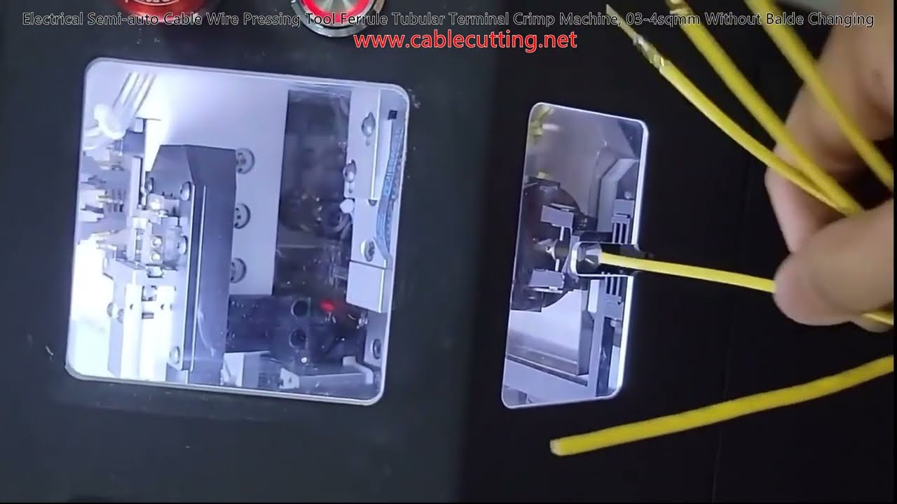 Máquina Crimpadora Semi Automática para Cables Eléctricos: Prensado de Terminales y Casquillos