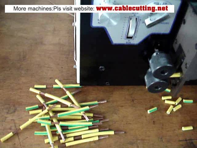 Máquina peladora y cortadora WPM-09JE2 para cable de 10 mm² de 7 hilos | Automatización eficiente