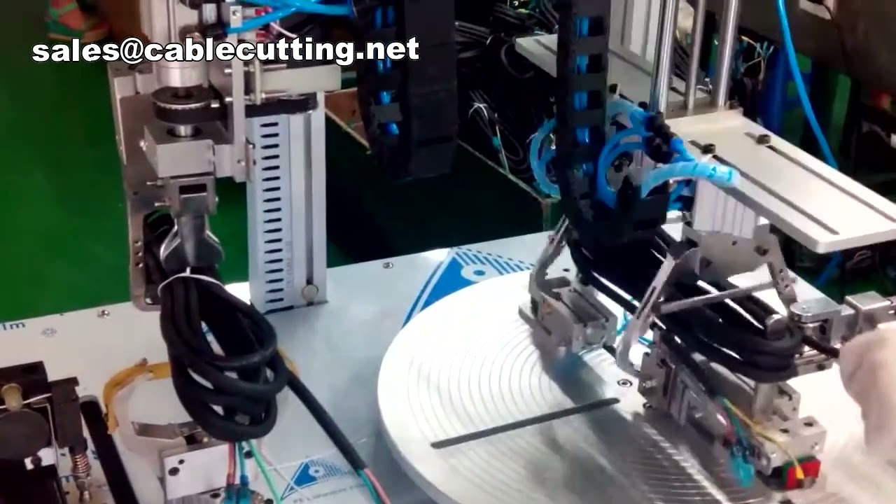 Máquina Automática para Bobinado y Atado de Cables Eficiente