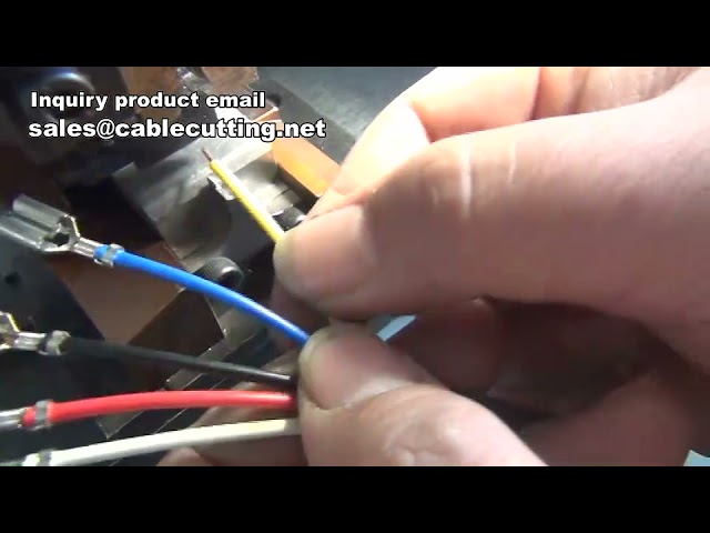 Máquina Crimpadora de Terminales, Cortadora y Crimpadora de Cables