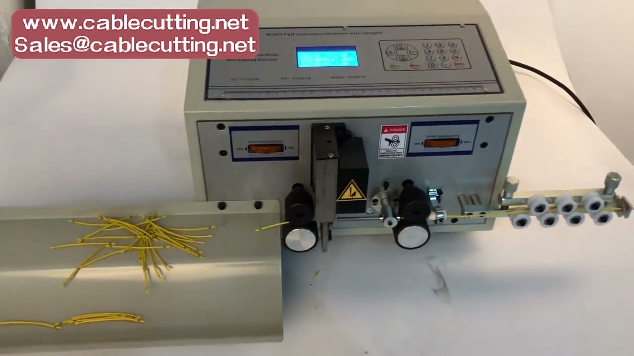 Kit Máquina Pelacables y Crimpadora Automática 1.5T 0.75kW - Cortar, Pelar y Crimpar Terminales