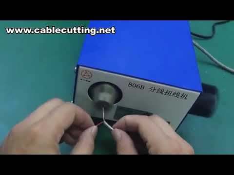 Máquina Automática para Trenzar Hilos, Separar Cables Blindados y Pelar-Torcer Cables