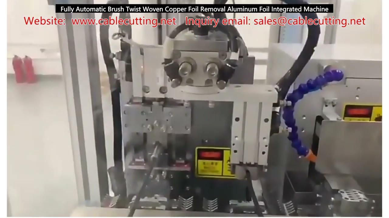 Máquina Automática Integrada para Eliminación de Cobre y Aluminio con Cepillo Trenzado