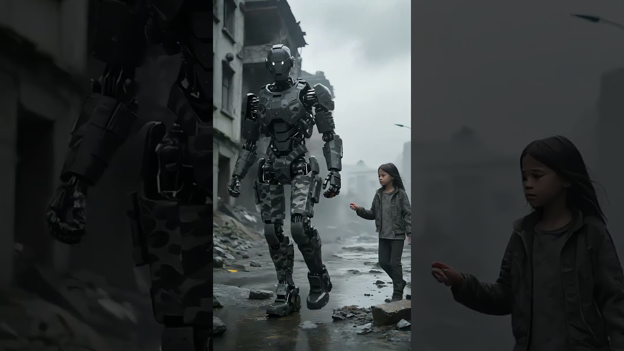 Robot y perro de rescate trabajan juntos para salvar a una niña atrapada