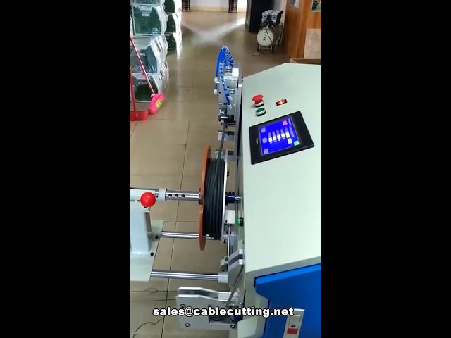 Automatic Cable Measuring, Cutting, Winding, and Tying Bundling Machine