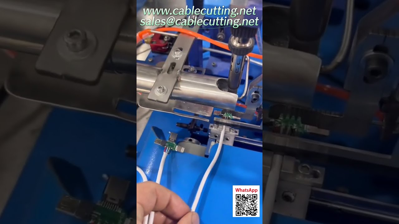 Máquina automática de corte, pelado, enrollado y empaquetado de cables | Alta eficiencia