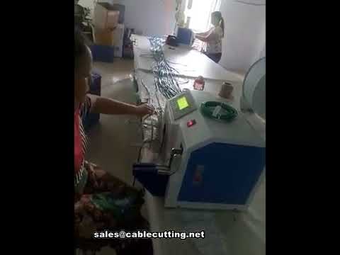 Máquina automática de bobinado y atado de cables - Bobinadora industrial