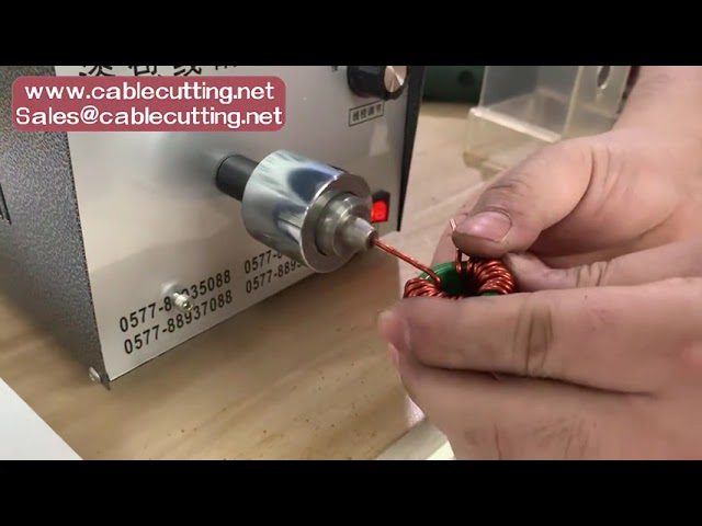Máquina peladora de alambre esmaltado para imanes y transformadores, equipo automático de pelado