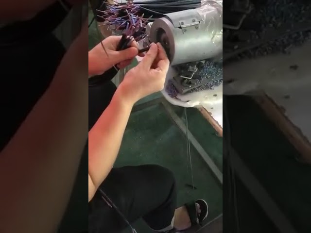 Máquina semiautomática de pelado y torsión de cables WPM-191