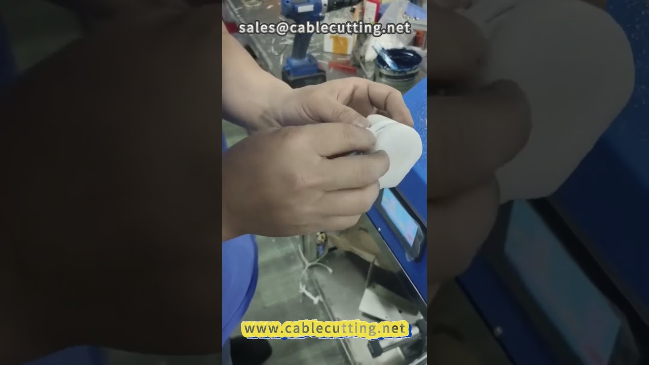 Máquina empacadora de tarjetas de papel para cables 103 | Empaque automático de cables de datos y carga