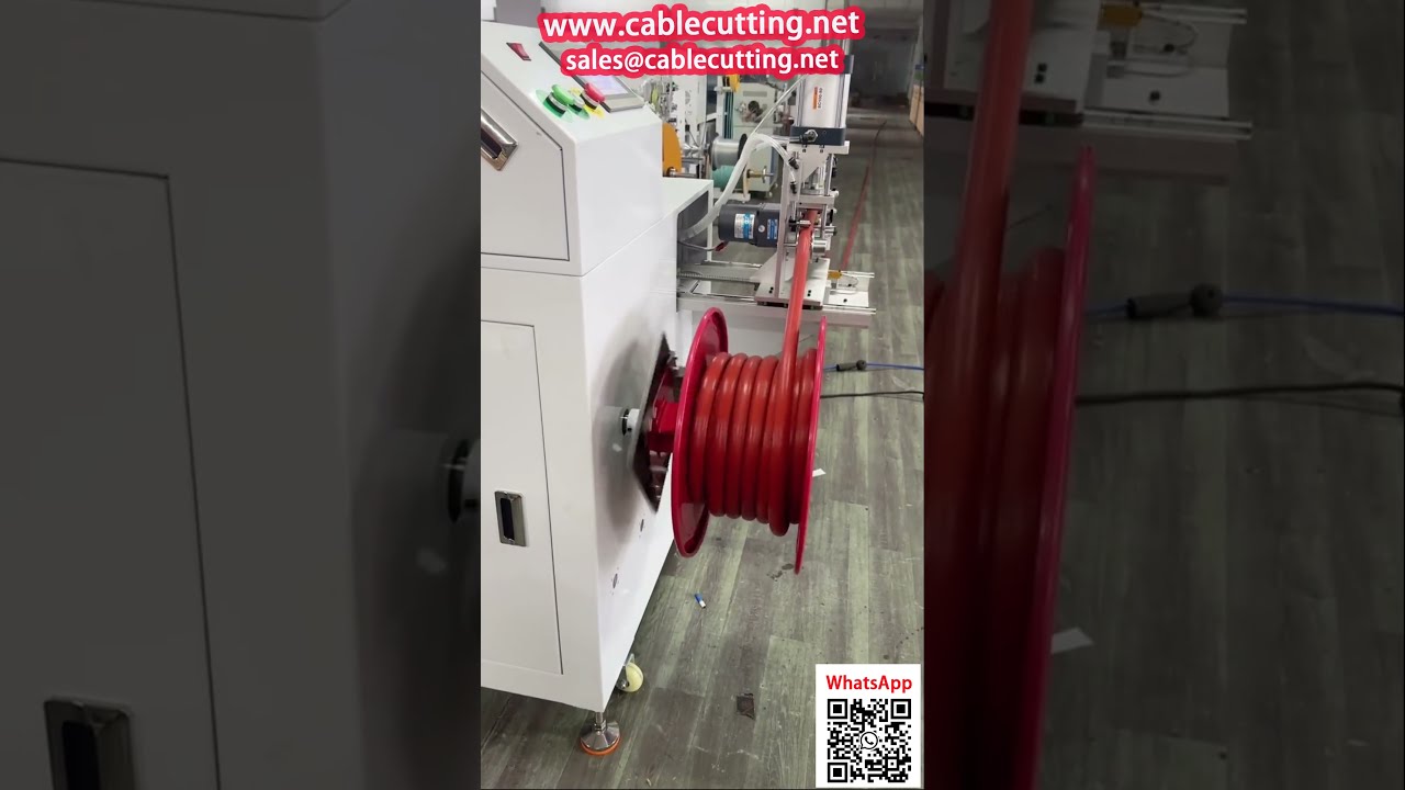 Máquina de bobinado de mangueras contra incendios con contador de metros
