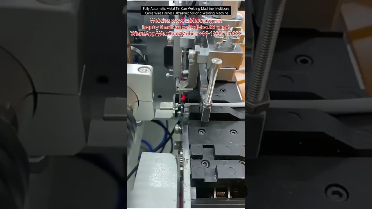 Máquina de Soldadura Automática para Latas Metálicas y Arneses de Cable Multinúcleo - Empalme por Ultrasonido