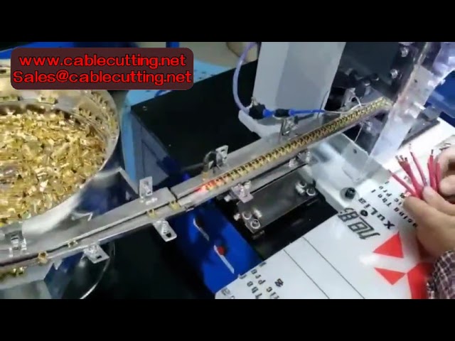 Máquina de Crimpado Semiautomática con Alimentador para Terminales y Prensacables Manual - Alta Eficiencia