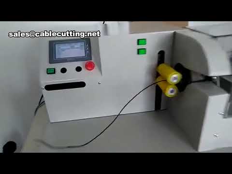 Demostración de máquina encintadora de arneses de cables