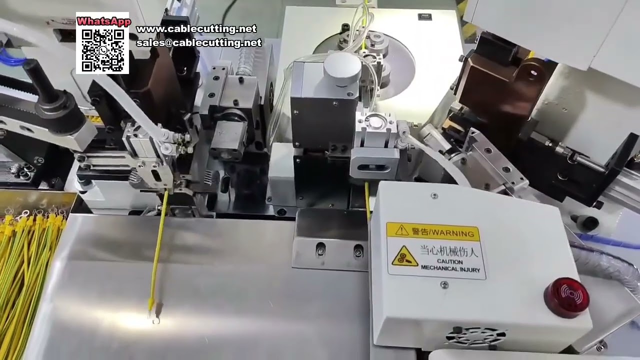 Máquina Automática de Crimpado por Prensado en Frío para Terminales de Anillo con Alimentador Vibratorio
