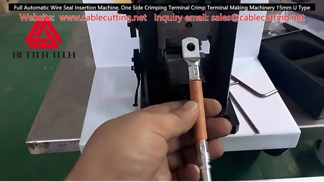 Máquina Automática de Inserción de Sello y Crimpado de Terminales - Alta Eficiencia
