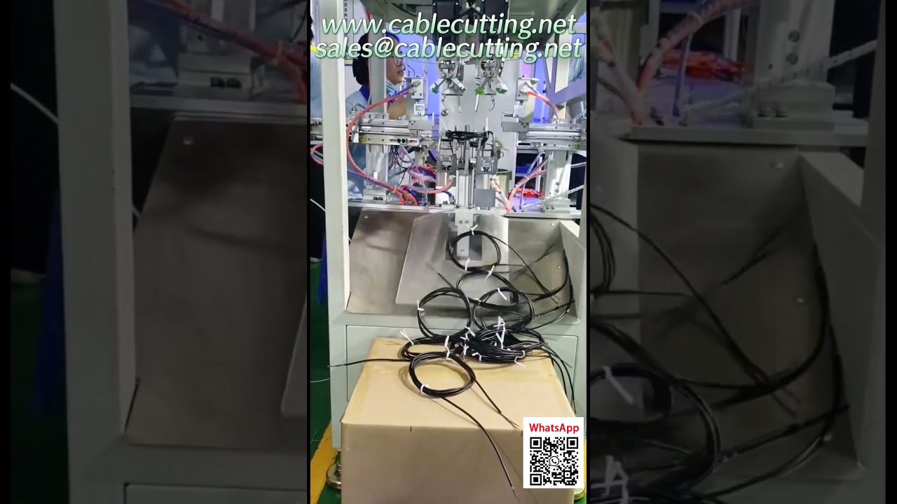 Máquina automática de corte y pelado de cables para alta eficiencia industrial