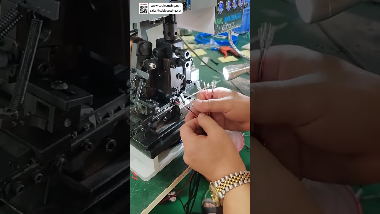 Máquina de pelar y crimpar un solo cable: ajuste perfecto para terminales tubulares redondos