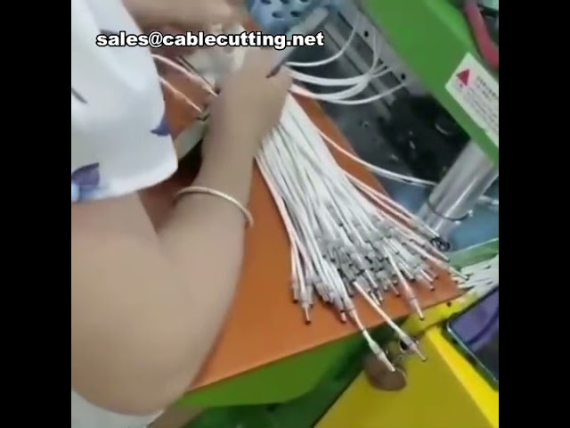Máquina de Inyección Vertical para Fabricar Enchufes DC y Cables con PVC, TPE, PP, PE - Moldeo Preciso