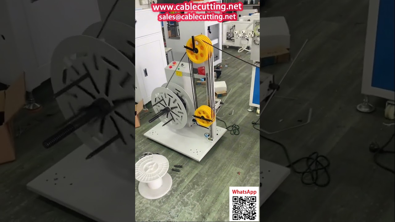 Máquina de Bobinado y Atado de Cables con Contador | Bobinas Grandes y Pequeñas