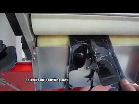 Máquina de corte ultrasónico para velcro y encajes