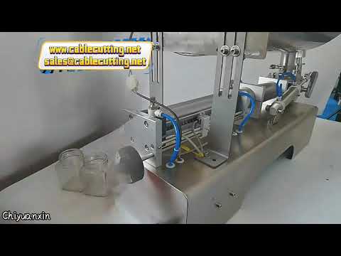 Máquina llenadora de salsa BBQ, mantequilla y pasta - Cabezal único estilo U para líquidos espesos