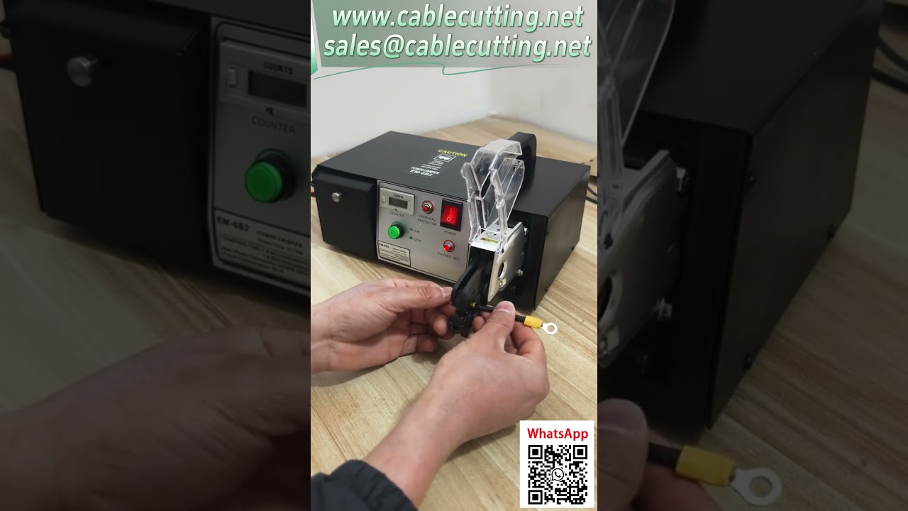 Máquina de Crimpado Eléctrico EM 6B2 para Terminales Múltiples con Varios Moldes #ProcesamientoDeCables #Automatización