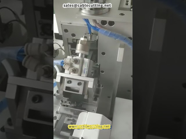 Máquina Automática de Crimpado de Terminales de Doble Cabezal para Cables Planos