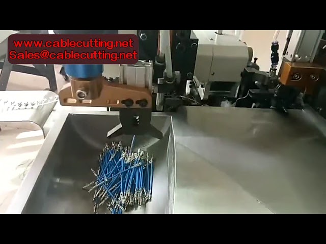 Máquina automática de crimpado de terminales: corte, pelado y crimpado de cables de doble extremo 2T