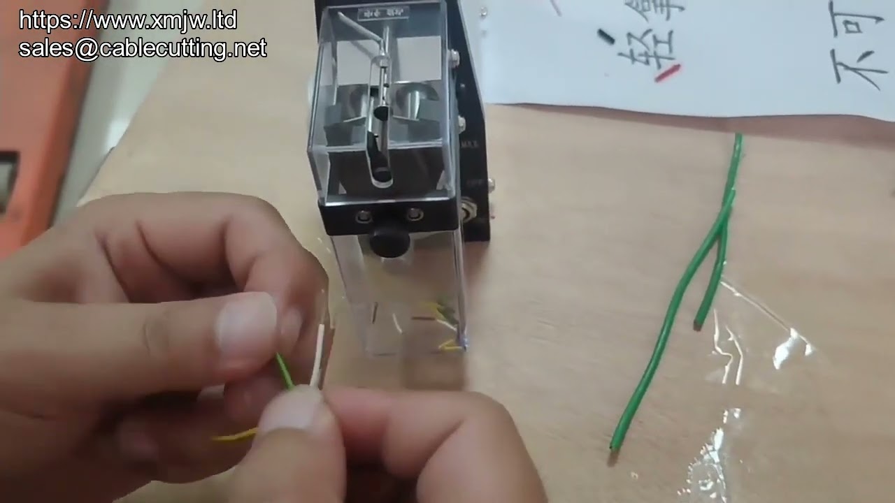 Máquina de Pelado y Corte Neumática de Precisión para Cables