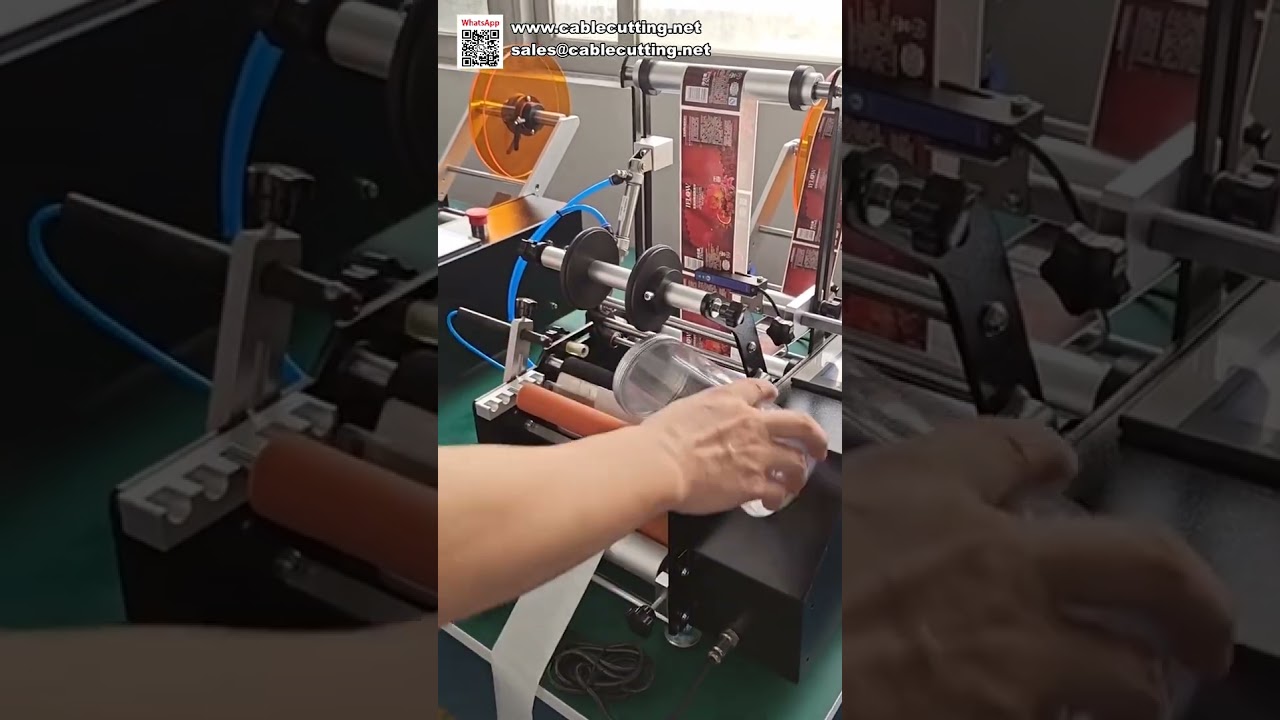 Máquina Etiquetadora Portátil para Botellas Redondas Pequeñas - Aplicador Económico de Pegatinas para Negocio en Casa