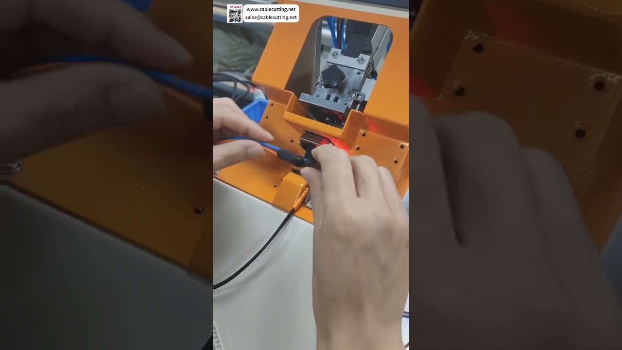 Máquina neumática de cinta selectiva para aislamiento de cables planos y redondos