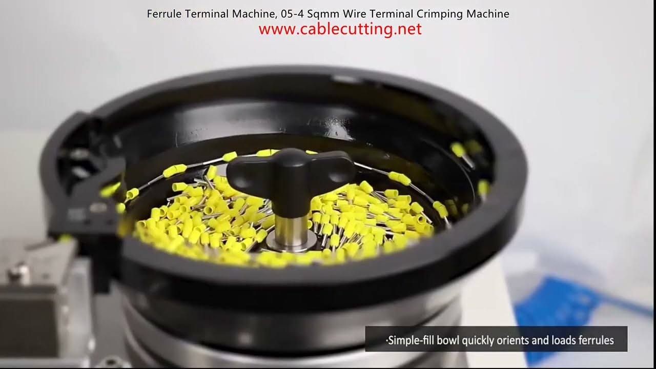 Máquina Crimpadora de Terminales de Ferrule para Cables de 0.5 a 4 mm²