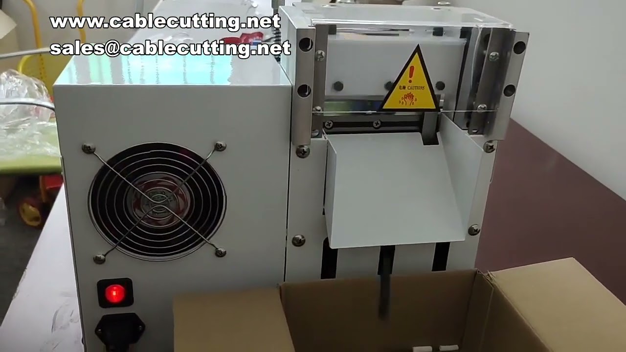 Cortadora automática para tubos termocontraíbles, PVC y fibra de vidrio | Máquina de corte de precisión