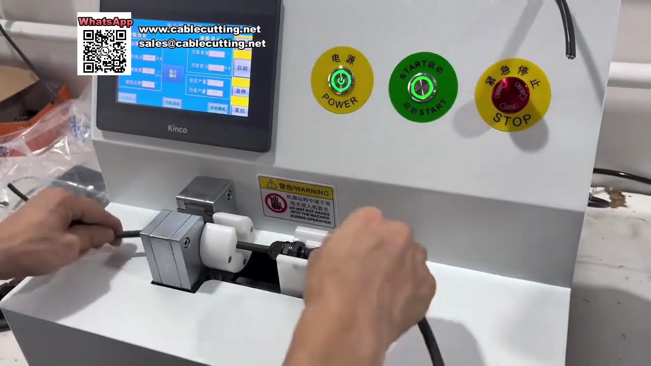 Máquina Automática de Atornillado Horizontal y Pelacables para Procesamiento de Arneses Eléctricos