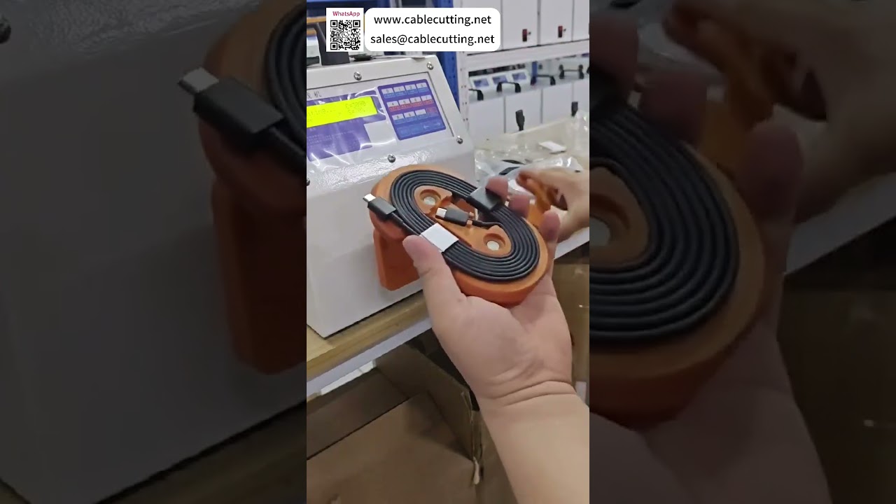 Máquina de alta eficiencia para ordenar y enrollar cables de datos en procesos de fabricación de alambres