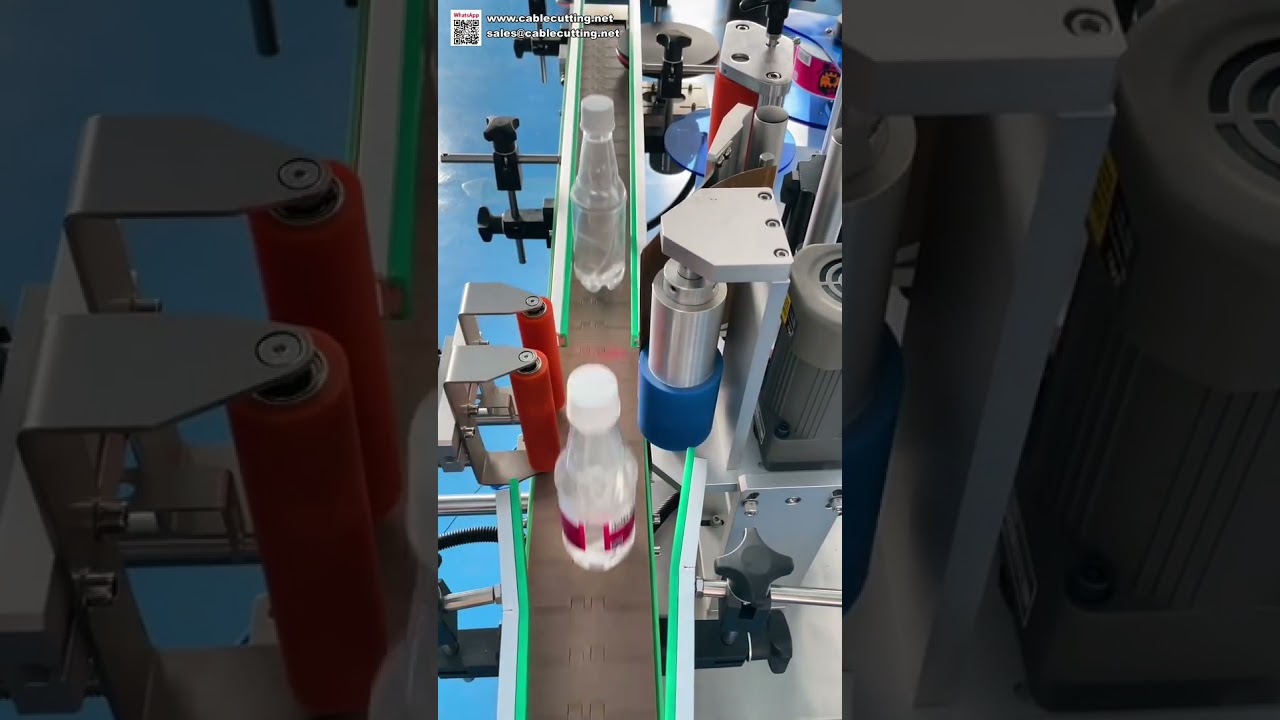 Máquina Etiquetadora de Botellas Redondas 360° de Alta Velocidad - Aplicador de Etiquetas de Envoltura Completa