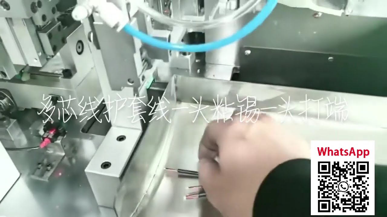 Máquina de Crimpado y Estañado para Cables Multinúcleo: 18mm y 15mm