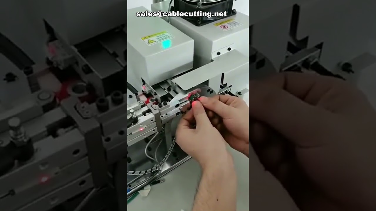 Máquina Automática de Inserción y Calentamiento de Fundas para Cables, Equipo de Inserción de Fundas, Inserción Automática de Fundas