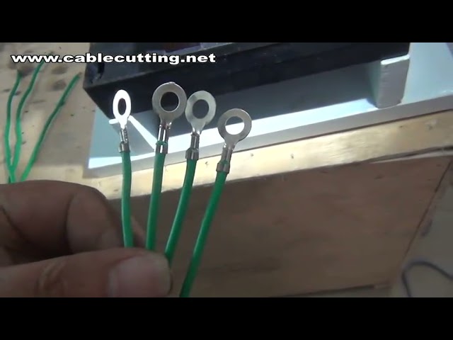 Máquina Crimpadora de Cables Semiautomática | Crimpado Terminal 10 mm² para Uso Industrial