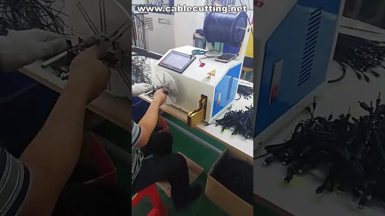 Máquina para Atar Cables, Atadora de Cables USB, Equipo de Bobinado de Cables con Funda