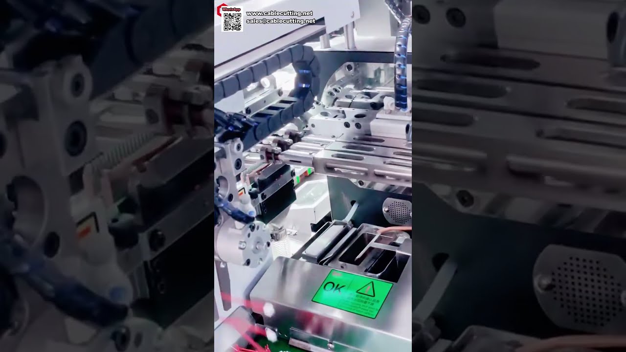 Máquina Automática de Crimpado de Terminales e Inserción de Conectores para Múltiples Cables