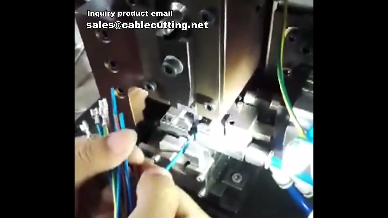 Máquina Automática de Crimpado de Terminales DC/AC con Pelacables | Eficiencia Industrial