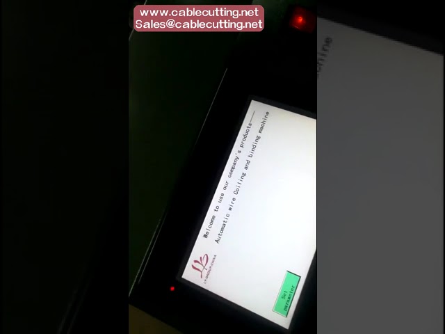 Máquina integrada de bobinado y atado de cables con pantalla táctil, semiautomática, 220V/110V