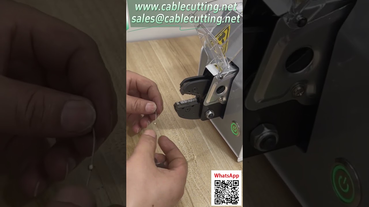 Máquina de Crimpado Eléctrico para Terminales | Molde Personalizado para Esferas Metálicas Especiales | Prueba de Tracción Aprobada